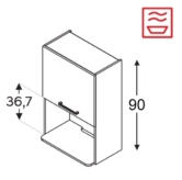 Seinakapp Kammono KC2 WOM60/90 (mikrolaineahjule)