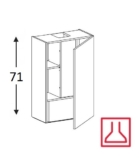 Õhupuhastikapp Kammono L4 WP3 60.1/71 + õhupuhasti P3