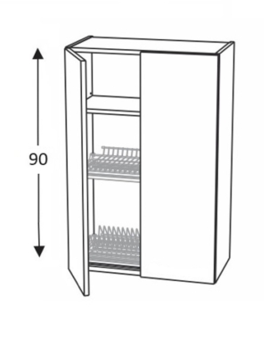 Nõuderestikapp Kammono L4 WS.../90