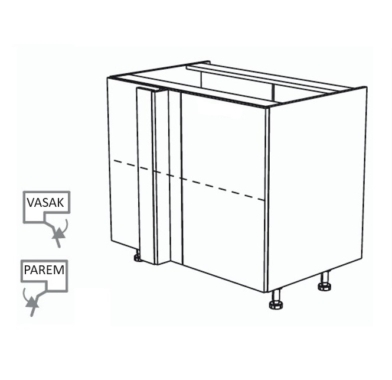 Nurgakapp Kammono L4 DPRP 110*65 (uks avaneb vasakule)