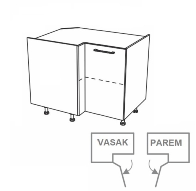 Nurgakapp Kammono KC2 DRP100*70 (uks avaneb vasakule)