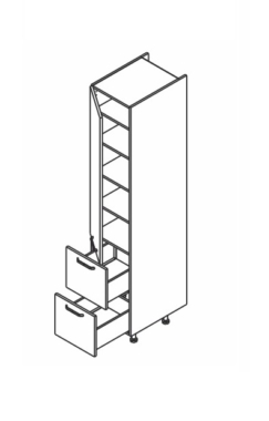 Kõrge kapp Kammono-P4 SD...SS2/71 (199 cm)