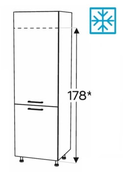 Kõrge kapp Kammono KC2 SL60/61 (189 cm)