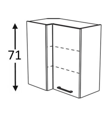 Seinakapp/nurgakapp Kammono KC4 WRP70*40/71 (uks avaneb vasakule)