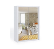 Riidekapp Bono 150 peegliga (valge)