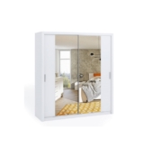 Riidekapp Bono 200 peegliga (valge)