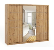 Riidekapp Bono 250 peegliga (Tamm artisan)