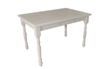 Täispuidust söögilaud treitud jalaga (80*120)