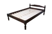 Täispuidust voodi treitud peatsiga 120*200