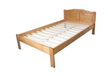 Täispuidust voodi kõrge peatsiga 120*200