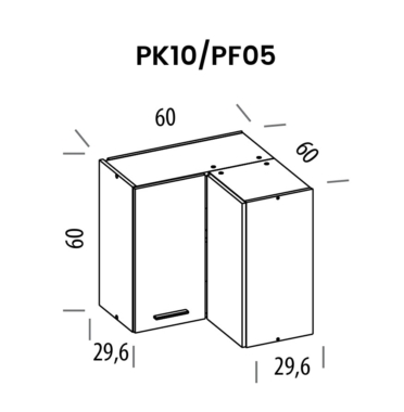 Seinakapp/nurgakapp Pati PK10/PF05 joonis