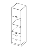 Kõrge kapp Vella SPMK 6/3/225,7 kompakt