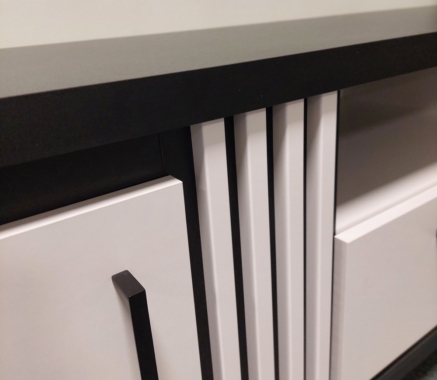 TV-alus Nadia ND11, valge/must