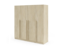 Riidekapp Braga BR1, tamm Cremona riiulitega (200/60,5/210)