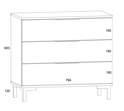 Kummut Fresh 3S FRE-02 joonis