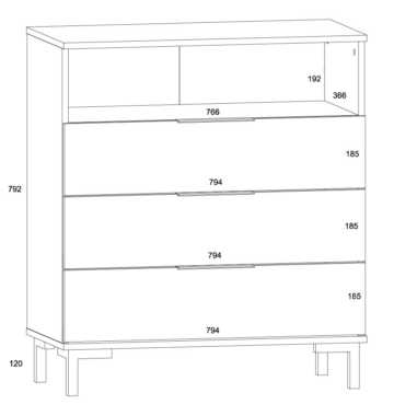 Kummut Fresh 3SP FRE-03 joonis
