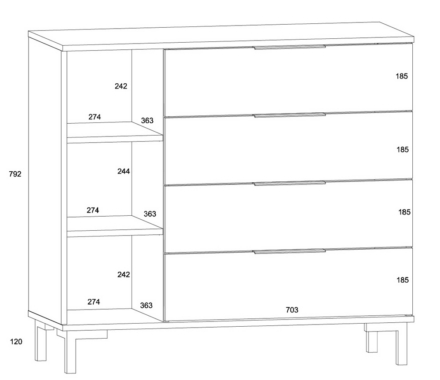 Kummut Fresh 4SP FRE-04 joonis