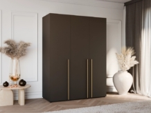 Riidekapp Domino 3D, must (150/60/205,7)