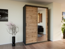 Riidekapp Bregi SZ150, must/wotan (150/60/215)