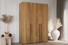 Riidekapp Domino 3D, kuldne barokk