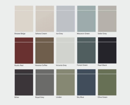 Esipindade värvivalik