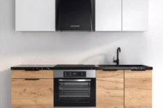 Köögikomplekt Kam Set D200 P6+W140/71 (valge/tamm kuldne)