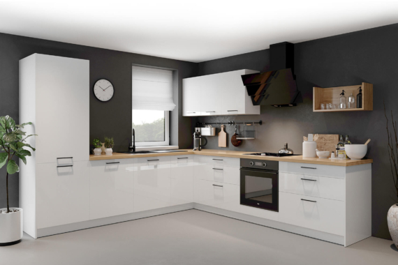 Kammmono P4, läikiv valge