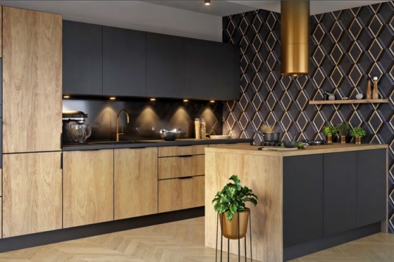 Kammmono P4 must matt/K2 tamm hikkori