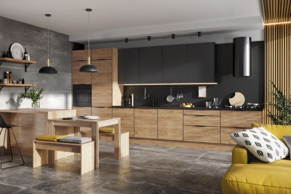 Kammono K2 tamm kuldne/P4 must matt