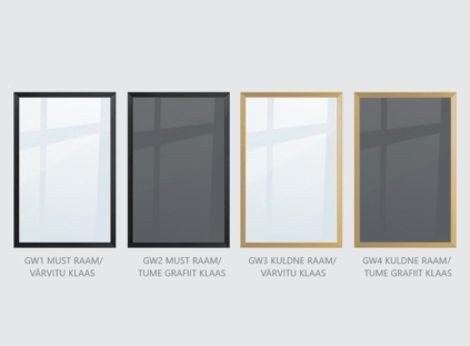 Raami ja klaasi värvivalik