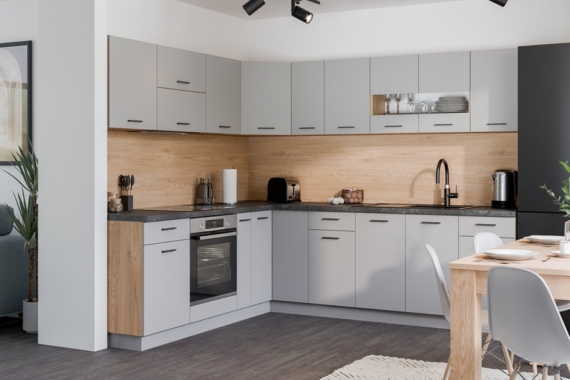 Köögimööbel Pati (tamm Cremona Torro/hele grafiit)