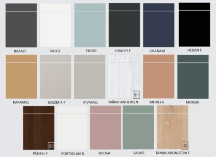 Esipindade värvivalik