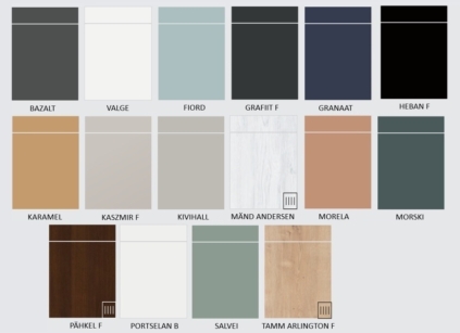 Esipindade värvivalik