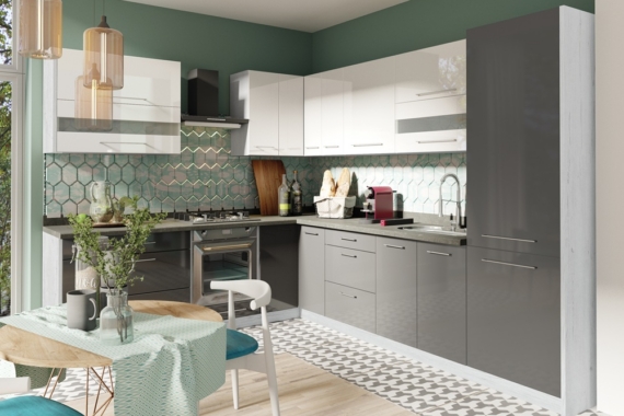 Creativa läikiv valge/läikiv hall/korpus: andersen